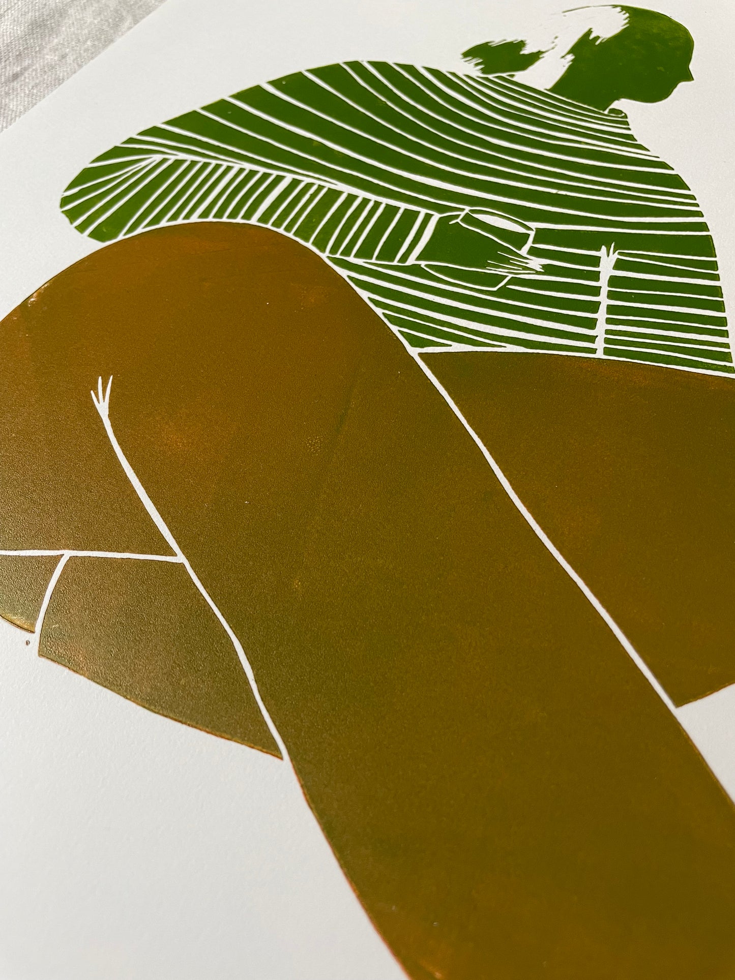Påfyll - flere farger - Originalt linosnitt