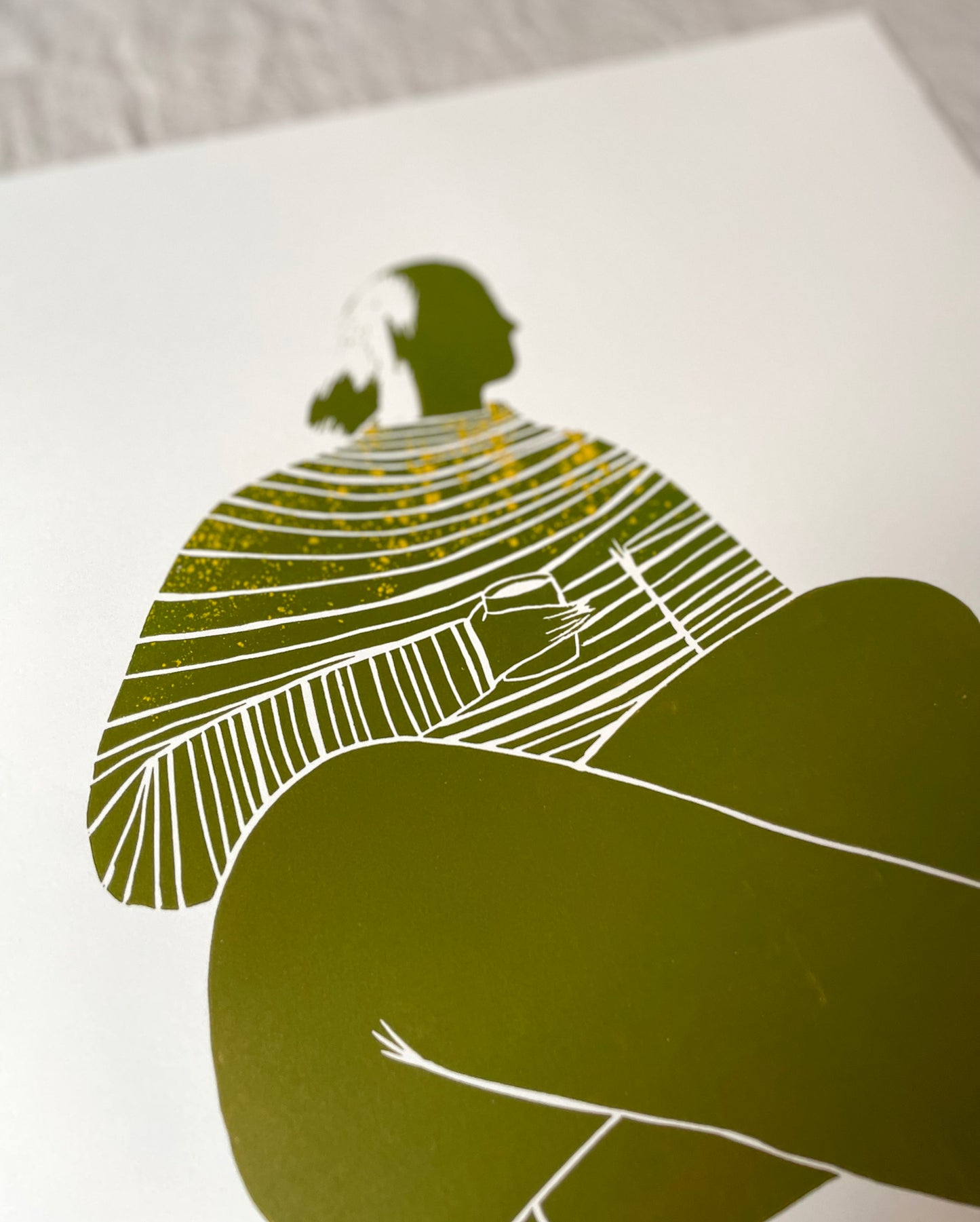 Påfyll - flere farger - Originalt linosnitt
