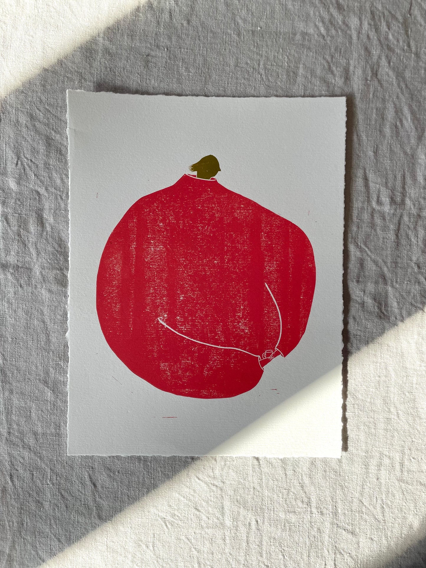 Kosegenser - flere farger - Originalt linosnitt