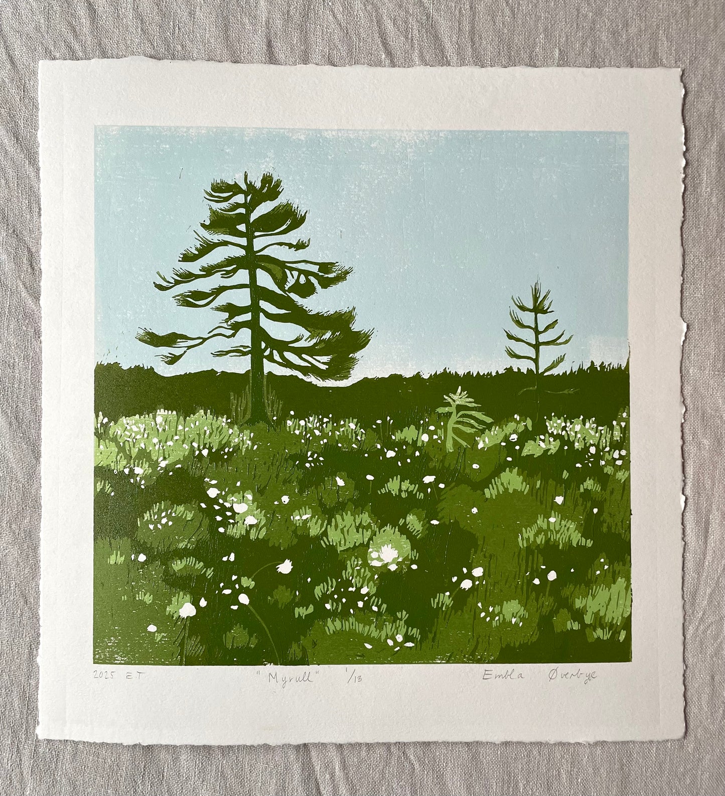 Myrull - Originalt reduksjonstrykk med 4 lag