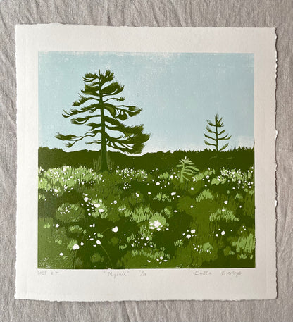 Myrull - Originalt reduksjonstrykk med 4 lag