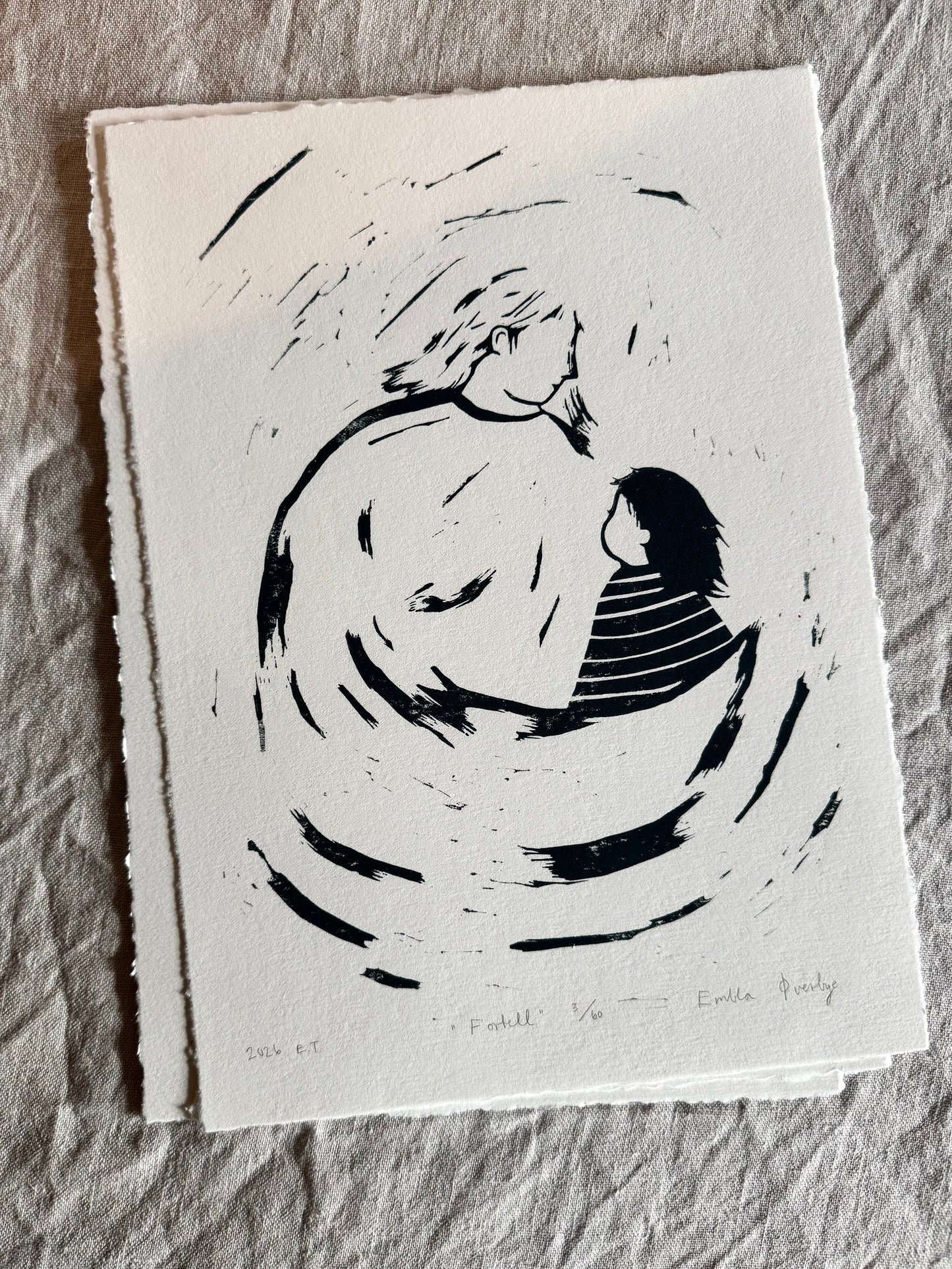 Fortell - Originalt linosnitt