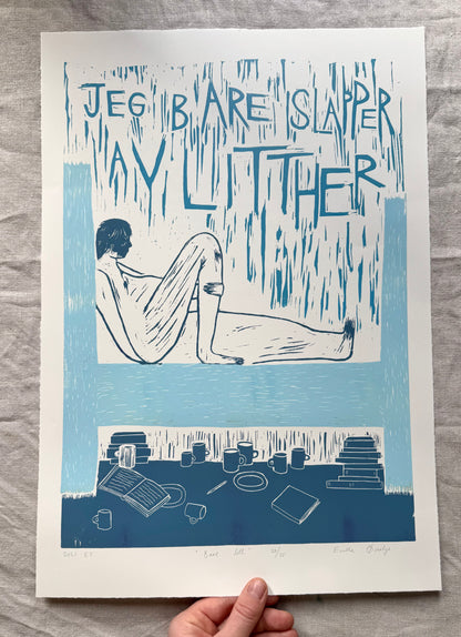 Bare litt - Originalt linotrykk