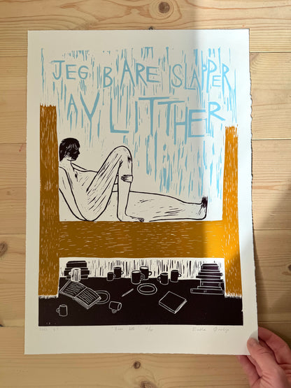 Bare litt - Originalt linotrykk