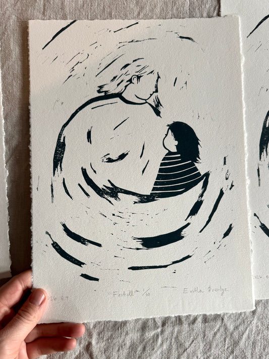 Fortell - Originalt linosnitt