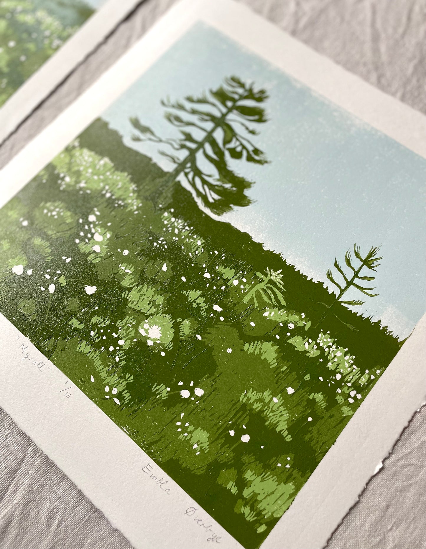 Myrull - Originalt reduksjonstrykk med 4 lag