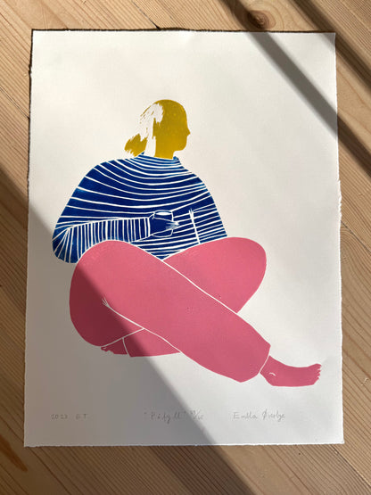 Påfyll - flere farger - Originalt linosnitt