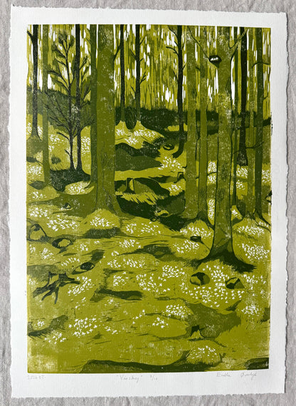 *Forhåndsbestilling* Vårskog - Originalt reduksjonstrykk med 5 lag
