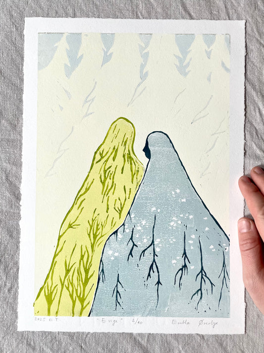Evige - Originalt linosnitt