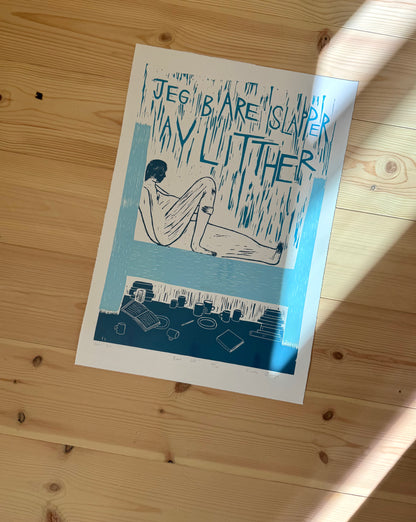 Bare litt - Originalt linotrykk