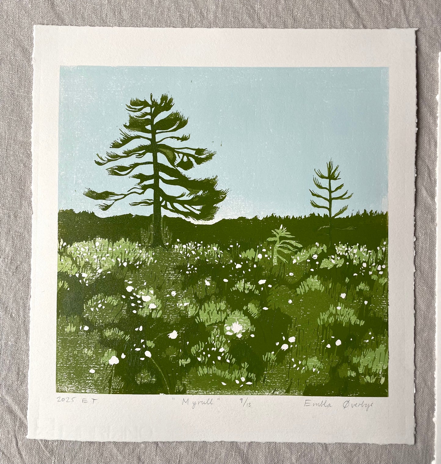 Myrull - Originalt reduksjonstrykk med 4 lag