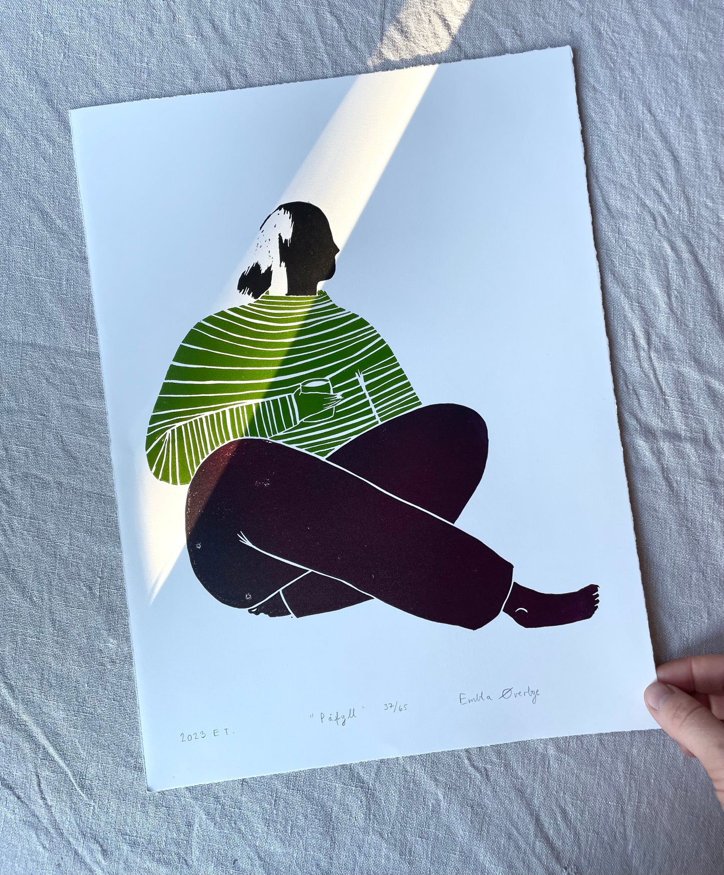 Påfyll - flere farger - Originalt linosnitt