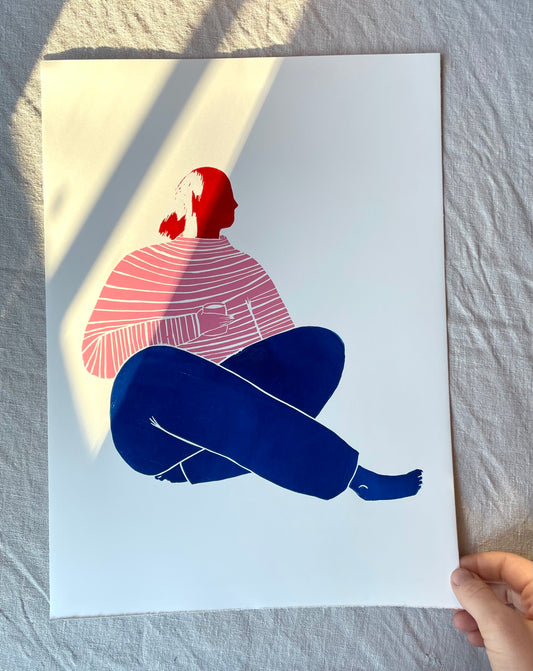 Påfyll - flere farger - Originalt linosnitt