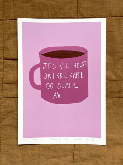 Kopp - ulike farger - DGA-trykk