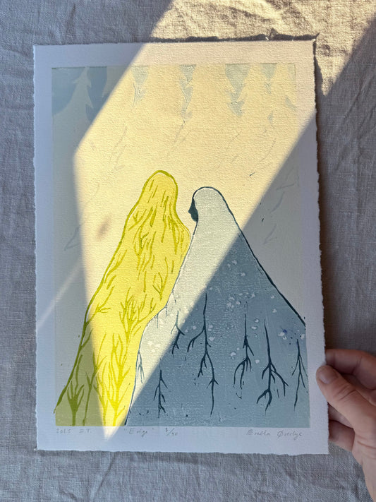 Evige - Originalt linosnitt