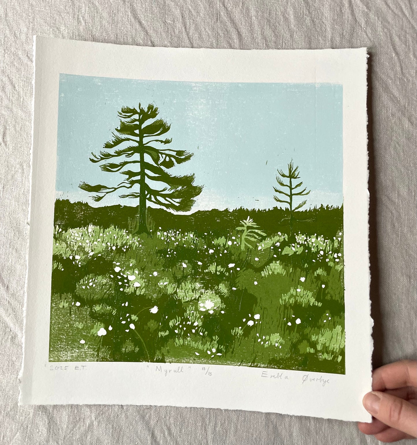 Myrull - Originalt reduksjonstrykk med 4 lag