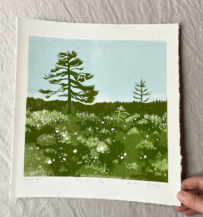 Myrull - Originalt reduksjonstrykk med 4 lag