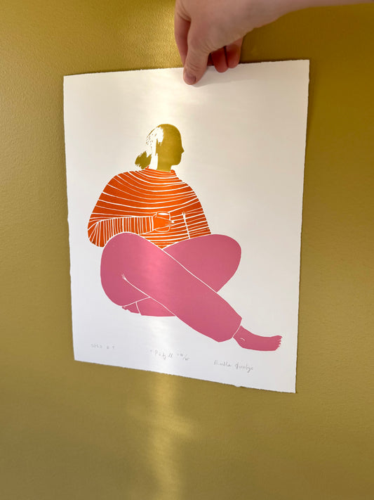Påfyll - flere farger - Originalt linosnitt
