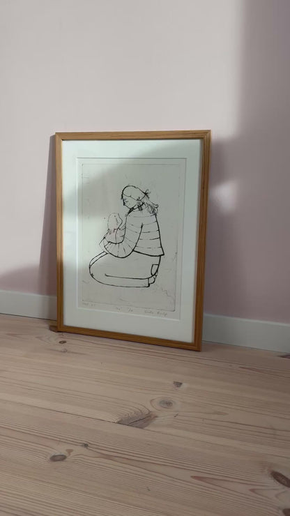 *Innrammet* Nå - Originalt koldnålstrykk